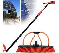 XAXIAOZ Brosse télescopique de Nettoyage de vitres alimentée en Eau, Perche de 3,6 à 11 m, Outil de Nettoyage de Panneaux solaires, équipement de Nettoyage de toiture pour systèm