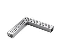 XAXIAOZ Canal de Drainage, Drain de Canal, systèmes de tranchées de Drainage pour clôture, Trottoir, allée Commerciale en Forme de L, dérivateur d'eau (Longueur 25 cm - 7 x 3 cm)