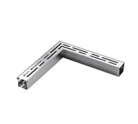 XAXIAOZ Canal de Drainage, Drain de Canal, systèmes de tranchées de Drainage pour clôture, Trottoir, allée Commerciale en Forme de L, dérivateur d'eau (Longueur 25 cm - 5 x 3 cm)