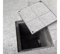 XAXIAOZ Couvercle de Drain étanche en Acier Inoxydable, Couvercle d'accès Invisible pour Les eaux usées pour patios, Jardins, écoles et Cours, Bouchon d'égout intégré pour Usage