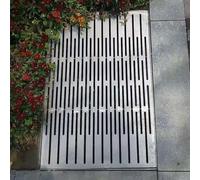 XAXIAOZ Grille de Drainage pour Bordures en béton, grilles de Drainage pour garages et terrasses, grilles d'accès avec Maille Amovible, Grille de séparation des Feuilles (60 x 50 cm)