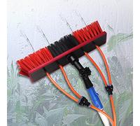 XAXIAOZ Kit de Nettoyage de vitres télescopique - Perche Extensible de 3 à 12 m avec Brosse de 30 cm pour Le Nettoyage des Panneaux solaires et des toitures de véranda - Idéal po