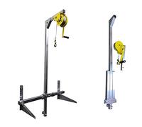 XAXIAOZ Outils de Levage pour l'installation d'unités extérieures de climatisation : Support Pliable Haute Altitude, Grue de Levage, treuil Pliable 1-3 CV + 15 m