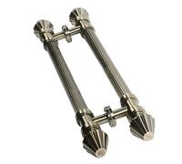 XAXIAOZ Poignée de Porte de Grange Antique - Poignée Ronde Double Face pour Portes et intérieurs de hangars en Verre, avec Accessoires d'installation, quincaillerie de Bouton de