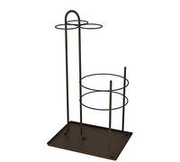 XAXIAOZ Porte-parapluies Moderne en Fer à séchage Rapide, Support de Rangement Artistique, Design à Haute barrière, Portable, en métal pour parapluies à Manche Long et Court (Cou