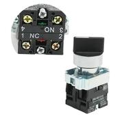 XB2-BD21 BD25 BD33 BD53 BD73 1NO/2NO/1NO1NC 2/3 position Latching self-locking selector push button switch Momentary self-Reset(XB2-BD45)