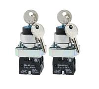 XB2-BG21 XB2-BG33 XB2-BG53 Bouton de commande à clé Interrupteur 1NO / 2NO 2/3 positions Verrouillage automatique/Sélecteur de réinitialisation automatique Bouton Interrupteur 22 mm(XB2-BG53)