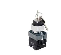 XB2-BG33 Sélecteur à clé autobloquant 3 positions/2 positions interrupteur à bouton-poussoir rotatif 2NO 1NO 1NC maintien de verrouillage(3P Latching 2NO)