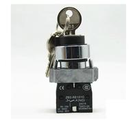 XB2 BG61 2 position key operated selector selector pushbutton switch N/O push button switch NWPNLXEA(One Size)