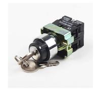XB2-BG65 2 Position 1 NO 1NC Spring Reset Momentary Key Operated Selector Switch NWPNLXEA(One Size)