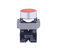 XB2BA31C BA11 / 21/51/61 NO Yellow White Green Black Blue BA42 Red Sign Momentary Flush PushButton Switch NWPNLXEA(XB2BA42C 1NC)