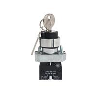 XB2BG41C Key Rotary Select Selector Switch 1NO 2 Positions Maintained Self Locked Key Out at Left Right 22mm Mounting Hole NWPNLXEA(One Size)