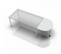 XBA60 S - tablette d'extension 60x80 Gris