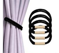 XBAIPIN Lot de 4 Embrasses Magnétiques pour Rideaux -Design Corde Torsadée | Attaches Puissantes sans Perçage pour Voilages & Rideaux, Décoration Pratique pour Maison, Hôtel & Dortoir