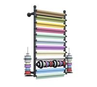 XBDLYQBD Rangement Mural pour Rubans, Rangement pour Papier d'emballage, Support de Rangement pour écharpes, présentoir pour Papier d'emballage, Emballage de Cadeaux pour fleuristes