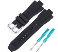XBDSW Accessoire de montre en silicone compatible avec Michael Kors MK8383 MK8356 MK8295 MK9020 Bracelet de montre de rechange en caoutchouc 13 x 29 mm