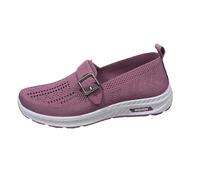 Xbemkste Chaussures pour femme - Tendance - Creuses - Simples - Couleur unie - Confortables - Légères - À enfiler - Chaussures de loisirs - Respirantes - Pour le travail - Pour infirmière, lilas, 39