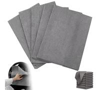 Xbemkste Lot de 5 chiffons de nettoyage magiques 30 x 20 cm en microfibre épais et réutilisable sans traces pour vitres de cuisine et fenêtres de voiture