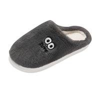 Xbemkste Pantoufles d'hiver chaudes et épaisses en peluche pour femme - Chaussons douillets et moelleux - Motif : ours mignons - Semelle souple - En coton, b, 39 EU