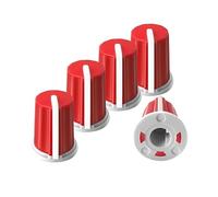 XBERSTAR 5 molettes de remplacement pour contrôleur de mixage Pioneer Numark Rane AKAI DJ (rouge)