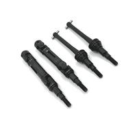 XBERSTAR Arbre de transmission avant et arrière pour MJX Hyper Go 1/14 14209 14210 RC avant et arrière en métal CVD accessoires de mise à niveau (noir)