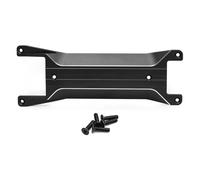 XBERSTAR Armure de châssis RC pour Traxxas 1/16 Mini Maxx en alliage d'aluminium - Plaque de protection de renfort (noir)