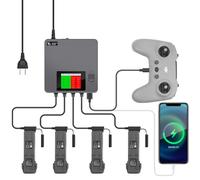 XBERSTAR Avata 2 Chargeur de batterie pour DJI Avata 2 Drone Charging Hub LCD Display Multi Chargeur de batterie pour Avata 2 Accessoires (Modèle US)