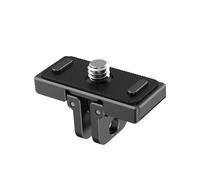 XBERSTAR Base d'adaptateur rapide pour Insta360 x4 Fixation rapide Accessoire pour appareil photo Insta360 x4 avec trou fileté 1/4 + pliable pour interface Gopro