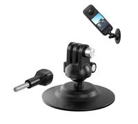 XBERSTAR Base de support pour appareil photo Insta360 x2/x3x/4/ACE/ACE Pro/GO3/GO3S, pour DJI Osmo Action 3/4, base à rotule flexible, accessoires de caméra d'action (interface à trois griffes)