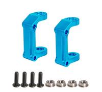 XBERSTAR Blocs de direction pour Tamiya 1/10 Fighter NXGEN DT-04 RC Blocs de roulettes en aluminium Pièces de rechange (bleu)