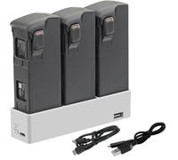 XBERSTAR Chargeur de batterie pour DJI AVATA 2 Hub de charge de batterie à trois voies pour DJI AVATA 2 (Gris)