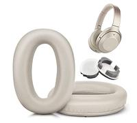 XBERSTAR Coussinets de rechange pour casque Sony WH-1000XM3 (WH1000XM3) avec mousse à mémoire de forme en cuir protéiné (doré)