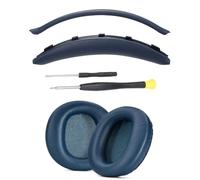 XBERSTAR Ensemble de coussinets pour casque sans fil Sony WH-CH720N, bleu | Coussinets de rechange en mousse à mémoire de forme confortable