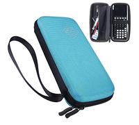 XBERSTAR Étui de transport rigide en EVA résistant aux chocs pour Texas Instruments TI-84 Plus CE/Color TI-83 Plus, TI-89 Titanium, HP 50G, calculatrices financières scientifiques (bleu)