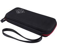 Xberstar Étui pour calculatrices graphiques Texas Instruments TI-84 TI-83 Plus CE et plus encore - Sac de transport rigide en EVA résistant aux chocs (noir avec fermeture éclair rouge)