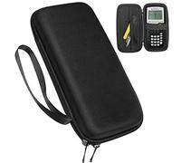Xberstar Étui pour calculatrices graphiques Texas Instruments TI-84 TI-83 Plus CE et plus encore - Sac de transport rigide en EVA résistant aux chocs (noir pur)
