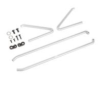XBERSTAR Hornet EVO Cadre de châssis en aluminium pour Tamiya 1/10 Hornet EVO RC châssis latéral accessoires (argent)