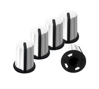 XBERSTAR Lot de 5 boutons de rechange pour manette de mixage Pioneer Numark Rane AKAI (blanc)