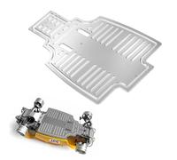 XBERSTAR Plaque de châssis en aluminium pour Tamiya Sand Scorcher 1/10 RC Car Chassis Protector Skid Plate