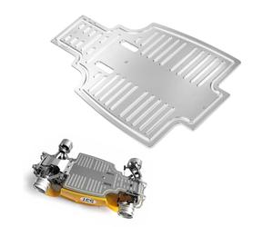 XBERSTAR Plaque de châssis en aluminium pour Tamiya Sand Scorcher 1/10 RC Car Chassis Protector Skid Plate