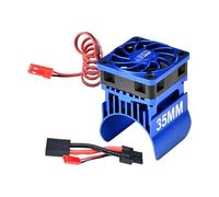 XBERSTAR Ventilateur de refroidissement RC pour camion monstre Traxxas Mini Maxx / pour Traxxas Mini Xrt RC Moteur en aluminium Dissipateur thermique 36 mm 8,4 V 15 000 tr/min Vitesse (Bleu)