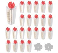Xbessc 30 Pièces Rechange pour Briquet Pierre à Feu et Mèche pour Zippo Set D'accessoires Universels pour Briquet Essence et Gaz Pierre Briquet avec 2 Tournevis pour Usage Quotidien Camping