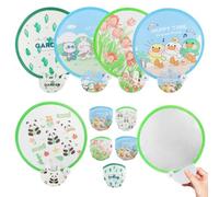 Xbessc 5 Pièces Eventail Rond Pliant Evantaille und Reflecteur 2 en 1