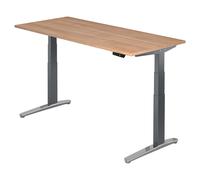 XBHM 19 GC | Bureau - 180 x 80 Noyer réglable en hauteur électriquement