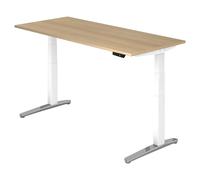 XBHM 19 WC | Bureau 180 x 80 réglable en hauteur électriquement Chêne