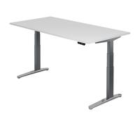 XBHM 2E GC | Bureau - Blanc 200 x 100 réglable en hauteur électriquement