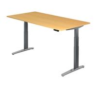 XBHM 2E GC | Bureau - Hêtre 200 x 100 réglable en hauteur électriquement