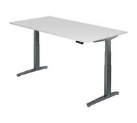 XBHM 2E GG | Bureau - Blanc 200 x 100 réglable en hauteur électriquement