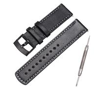 XBHSW Bracelet de montre de rechange en cuir de 24 mm pour Suunto 9/7 Urban2 Spartan Sport WHR Traverse D5 - Boucle noire