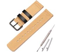 XBHSW Bracelet de montre en nylon 24 mm compatible avec PRO TREK PRG-600YB - Bracelet de rechange étanche pour homme PRG-650 PRW-6600 GA2000 (boucle noire kaki)